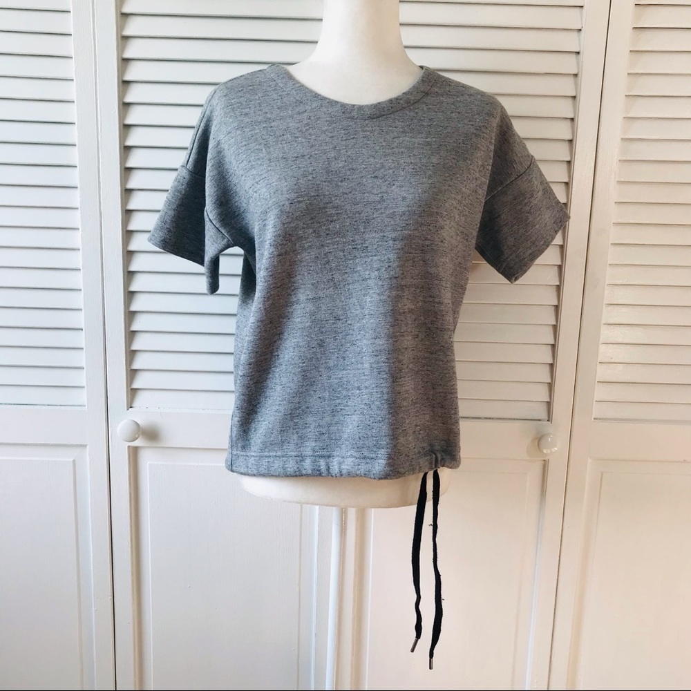 2/$50 J Crew Gray Cotton Blend Pullover Top Size XS